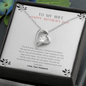 To My Wife - Woman of My Dreams - Necklace - Happy Morther's day - Anniversary Gift For Wife from Husband - Wife Gift - Wife Necklace - Romantic message card for her