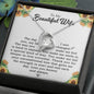 Gift For Wife - Unconditional Love - Love Knot - Wife Birthday Gift -  Anniversary Gift For Wife from Husband -  Necklace For Wife From Husband -  Gifts For Her, - Birthday Gifts For Wife - Valentine Gift for wifey - Love locket for Beloved wifey