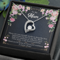 Mother Gifts, Appreciation Mom Jewelry Necklace with Sentimental Message Card Present (To My Loving Mom, Forever Love Necklace), Mom Necklace, Mother Necklace, Mom Gift, Gift from Daughter, Jewelry for Mom, Mother's Day Gift Ideas