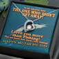 To My Amazing Wife - Blue Marlin - I Love You More Than Fishing - Necklace for Soulmate - Love From Husband - Necklace for Wifey - Lovely Necklace for Wifey - Mother's Day Gift for Wifey - Soulmate Gift