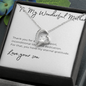 Gifts for Mother, Mom Necklace, Mother Necklace, Jewelry for Mom, Mother's Day Gift, Forever Love Necklace for Women Grandma Aunt Stepmother Sister Mom Gifts Jewelry Mothers Anniversary Jewelry Gifts for Women Birthday Unique Necklace