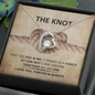 True Lover's Knot Necklace - I Love You Forever & Always - To My Wife Necklace From Husband - To My Soulmate Necklace For Women - A necklace that connect both - Couple Best Gift - Wadding Gift for her