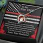 To My Fire Wife Love Your Huaband - Couple Necklace Set -Beloved wife Necklaces - Customize Couple Necklace - To My Wife Necklace - Birthday Gift - Anniversary Gift