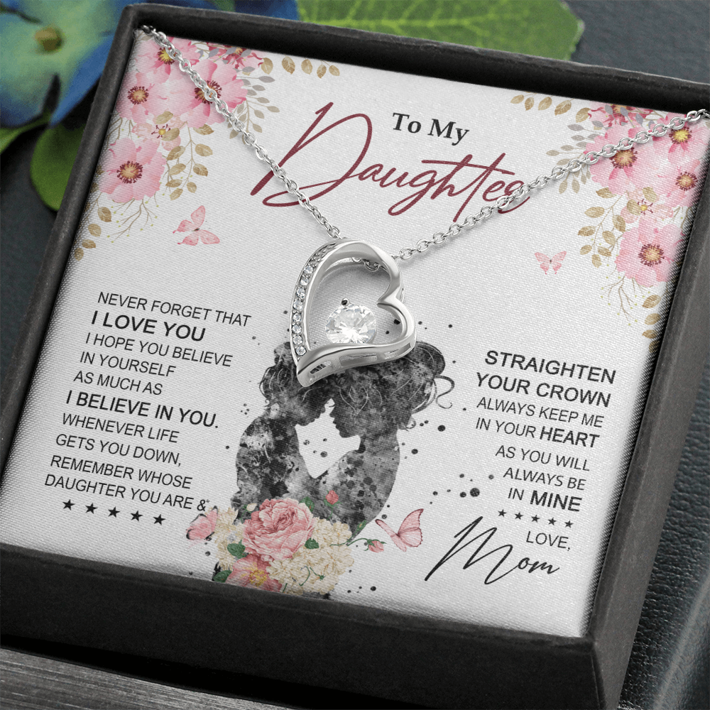 To My Daughter Necklace From Mom With Heartfelt Message & Elegant Box Gifts For Daughter, Beautiful Jewelry Gift On Graduation Birthday 2026