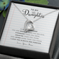 Daughter Necklace from Mom Mommy Mother Valentines Birthday Gifts for Kids Girls Teen Tween Jewelry, Meaningful Message Card Jewelry Box, Gift for Daughter's Birthday Graduation 2026