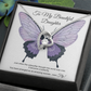 To My Daughter Meaningful Message Card Jewelry Gift for Daughter's Birthday 2026 or Graduation, Thoughtful for Her from Mom, Elegant Necklaces with Sentimental Message