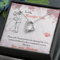 To My Wife Necklace With Message Card - wife gift from husband future husband - Anniversary Gift For Wife - Necklace for soulmate - Diamond Necklace for wife - Handmade Necklace for her Birthday Gift  - Custom Design for her Best day - Wife Gift