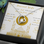 Beautiful Eid Gift for Wife - Dearest Wife, Arabic Love Necklace, Love Pendant Necklace, Arabic Love Symbol, Diamond Arabic Necklace, Romantic Design , To My Soulmate Necklace For Women, Necklace For Wife From Husband