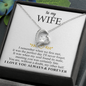 To My Wife - Alluring Necklace - I Love You Always & Forever - To My Queen - To My Wife Necklace Anniversary Gift For Wife - Romantic message for her - Birthday Gift for her - Anniversary Gift for her