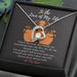 To The Love of My Life - Love-Knot - All My Love - To My Beautiful Wife Necklace Boxed Jewellery - Personalised Card Gift for Wife from Husband Lover - Romantic message for wife - Gift for Girlfriend
