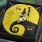 Jack & Sally - The Love Knot Necklace - To My Sally - To My Wife Necklace, Valentines Day Gifts For Wife - Romantic Gift for Wife - Love design Neckless for wifey - Gift For My Wife - Beautiful message card for her