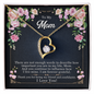 Mother Gifts, Appreciation Mom Jewelry Necklace with Sentimental Message Card Present (To My Loving Mom, Forever Love Necklace), Mom Necklace, Mother Necklace, Mom Gift, Gift from Daughter, Jewelry for Mom, Mother's Day Gift Ideas