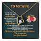 To My Wife Love Your Husband Necklace - To My Wife Necklace From Husband - To My Soulmate Necklace For Women - Necklace For Wife From Husband - To My Wife Necklace From Husband