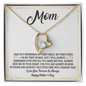 Mom Necklace with Forever Love Necklace from Daughter Son Mother Necklaces Jewelry Birthday Gifts for Mom, Mother's Day Gift for Mom from Son, Unique Moms Birthday Gift Ideas