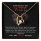 To My Smokin' Hot Wife - Gift For Wife - You Are Engine To My Life - Love Knot - To My Queen - To My Wife Necklace Anniversary Gift For Wife - To My Wife Necklace Birthday Gift