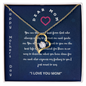 To My Loving Mom Necklace I Love You Mom Forever Love Necklace Gifts From Daughter Son Mom's Birthday Gift Happy Mother's Day Gift 2025 Jewelry with Message Card and Gift Box