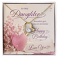 To My Daughter Birthday Gift – Beautiful Girl, You Are Awesome | Heartfelt Happy Birthday Gift | Daughter Birthday Gift – Romantic Pink Floral Happy Birthday Design | Love You