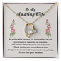 Be Yours and Only Yours - Love Knot - Couple Necklace Set - Friendship Necklaces - to My Wife Necklace - Valentines Day Gifts for Wife - to My Soulmate Necklace for Women - Necklace for Wife From Husband - to My Amazing Wife - Gift for Wife