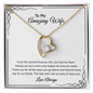 To My Amazing Wife Love Always - to My Wife Necklace - Valentines Day Gifts for Wife - Necklace With Love Message for Wife - Gift for Her - Personalizes Jewelry - Handmade Jewelary for Wife