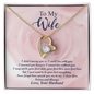 To My Wife Never forget how special you are to me. I Love You. Forever and Always - To My Wife Necklace From Husband - To My Soulmate Necklace For Women - Necklace For Wife From Husband
