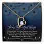 To My Beautiful Wife Necklace - To My Wife Necklace - To My Wife Necklace - Valentines Day Gifts For Wife - Romantic message for wife - Necklace for soulmate - Gift for Beautiful Spouse