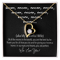 Mom Cute Memorable Mother's Day Gift - We Love You - Gift For My Wife - Romantic Wife Gift - Wife Birthday Surprise - To my Wife Necklace - Necklace with love message for wife