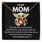 To My Mom Happy Mother's Day Gifts, Baby Yoda Lover Mom Grandma Girlfriend Wife Sister Daughter Granddaughter Necklace Christmas Birthday Valentines Gift Forever Love Necklace Pendant Jewelry with Message Card and Gift Box Present