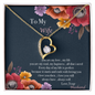 To My Wife - Necklace Gift Set  - To My Wife Necklace Anniversary Gift For Wife - Gift For Wife- To My Queen - Birthday Gift For Wife - To My Wife Necklace With Message Card