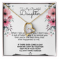 To My Beautiful Daughter Meaningful Message Card Jewelry Box Gift for Daughter's Birthday Graduation 2026, Thoughtful for Her from Mom, Elegant Necklaces with Sentimental Message