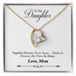 To My Daughter Meaningful Message Card Jewelry Gift for Daughter's Birthday 2026 or Graduation, Thoughtful for Her from Mom, Elegant Necklaces with Sentimental Message
