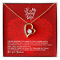 To My Lovely Wife - Forever Love Necklace - Love Your Husband - To My Wife Necklace From Husband - To My Soulmate Necklace For Women - Necklace For Wife From Husband