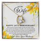 14 Year Wedding Anniversary Gift For Wife, 14th Anniversary Gift For Her, 14 Year Anniversary Gift Ideas,Birthday Gifts For Wife, 14th Anniversary Gifts, Necklace For Wife From Husband,