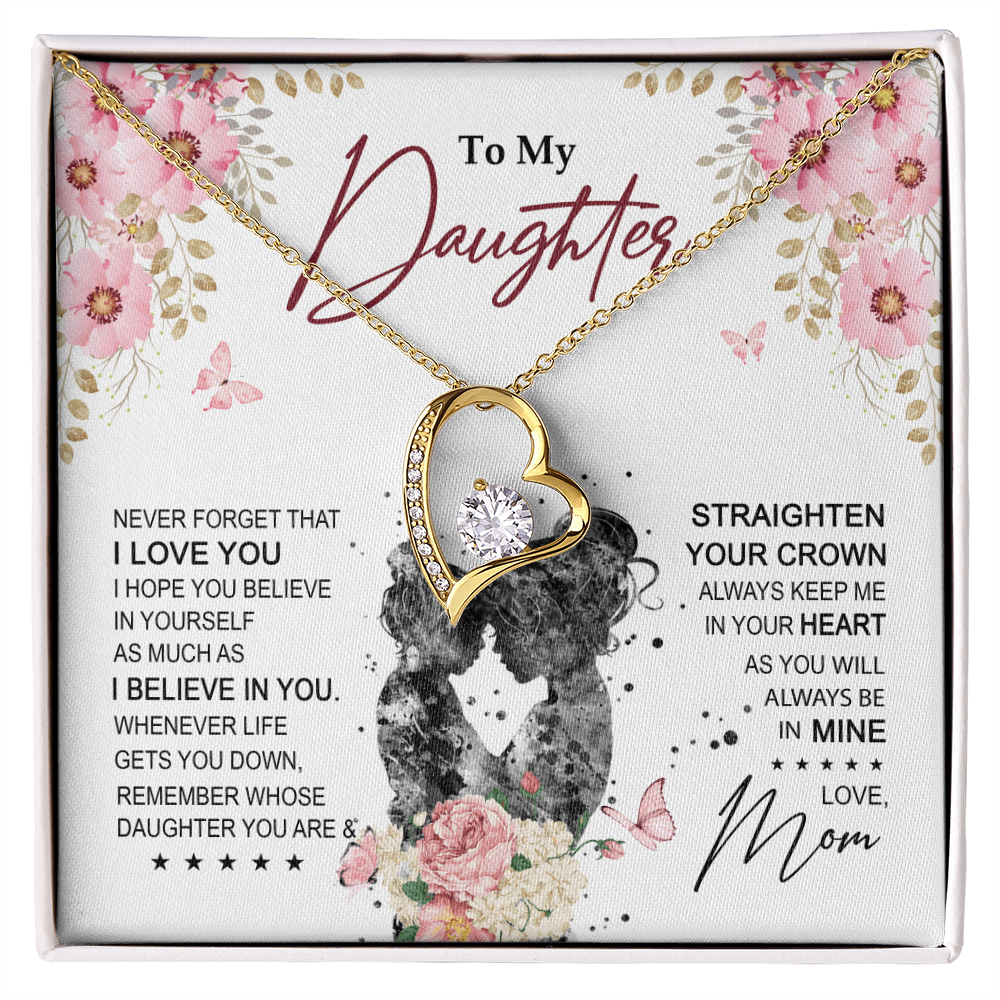 To My Daughter Necklace From Mom With Heartfelt Message & Elegant Box Gifts For Daughter, Beautiful Jewelry Gift On Graduation Birthday 2026
