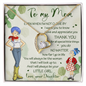 To My Mom I will always be your Little Girl, Love Your Daughter Gifts, To My Loving Mom Necklace I Love You Mom Knot Pendant Necklace Gifts From Daughter Mom's Birthday Gift Mother's Day Gift Jewelry with Message Card and Gift Box