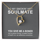 To My Smokin' Hot Soulmate - You Give Me A Boner - To My Wife Necklace With Message Card - Anniversary Gift For Wife - To My Beautiful Wife Necklace Boxed Jewellery - Personalised Card Gift for Wife from Husband Lover - Dirty Talk message Card