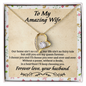 To My Amazing Wife Necklace - Gift For Wife - Still Choose You - Love Knot - Forever love Necklace for wife - Forever love from husband - Love for soulmate - Gift for soulmate - Couple Necklace Set - Friendship Necklaces - Customize Couple Necklace