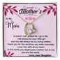 To My Mom Forever Love Necklace Mother Jewelry Gift From Daughter Mother's Day Gift, Mother's Day Kids, Message Card, To My Mom Necklace, Mom Gift For Birthday, Necklace Women, Necklace Women, Mom Necklace Card, Gift Idea For Mom, Mother 's Gift