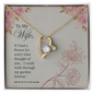 To My Wife Necklace - Sweetest Hearts for wife - To My Wife Necklace - Romantic Gift for Wife - Diamond Necklace for wife - Gift for wife