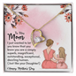 To My Mom Happy Mothers Day Gift Ideas, Mothers Day Gifts For Mom From Daughter Mother Necklace For Women New Mom Gifts Birthday Christmas Gifts With Heartfelt Message & Lighted Box, Just Like Your Daughter Present