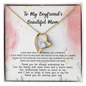 To My Boyfriends Beautiful Mom Necklace, Mothers Day Gifts For Boyfriends Mom From Girlfriend, Personalized Gifts For Mother In Law, Mother's Day Necklace, Best Birthday Present To My Boyfriend Mom Christmas Present Ideas