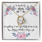 To My Lovely Mom Necklace Gift from Daughter, Birthday Gift Card Necklace From Son, Mothers Day Jewelry for Her Mommy Christmas Floral