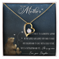 To My Loving Mother Necklace I Love You Mom Forever Love Necklace Gifts From Daughter Mom's Birthday Gift Mother's Day Gift Jewelry with Message Card and Gift Box, To My Mother Love Your Daughter Necklace