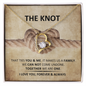 True Lover's Knot Necklace - I Love You Forever & Always - To My Wife Necklace From Husband - To My Soulmate Necklace For Women - A necklace that connect both - Couple Best Gift - Wadding Gift for her