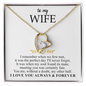To My Wife - Alluring Necklace - I Love You Always & Forever - To My Queen - To My Wife Necklace Anniversary Gift For Wife - Romantic message for her - Birthday Gift for her - Anniversary Gift for her