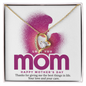 Love You Mom Forever Love Necklace, Mom Gifts Jewelry Mothers Anniversary Jewelry Gifts for Women Birthday Unique Necklace With Heartfelt Message & Lighted Box, Mother Necklace, Jewelry for Mom