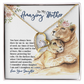 To My Amazing Mother, Mothers Day Gift Ideas, Jewelry for Her, Motivational Card Necklace for Wife From Daughter Christmas Birthday Present
