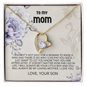 To My Mom Necklace Gifts Meaningful Gift to Mom from Son, Sentimental Mother's Day Gift for Mom from Son, Unique Moms Birthday Gift Ideas, Mom's Birthday Gift Happy Mother's Day Gift 2025 Jewelry with Message Card and Gift Box