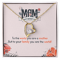 Mom To Your Family You're The World Pea Pod Necklace - Personalized  Necklace, Custom  Necklace, Heart Birthstone Necklace, Family Name Jewelry, Gift for Mom -  Wife Gift - Wife Necklac