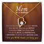 Mom in a million Gifts | To My Loving Mom Necklace I Love You Mom Forever Love Necklace Gifts From Daughter Son Kids Mom's Birthday Gift Mother's Day Gift Jewelry with Message Card and Gift Box, Mother's Day Gift, Gifts for Women, Mom Birthday Gift Ideas