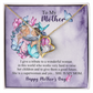 Mom Necklace Gift from Daughter, Birthday Gift Card Necklace From Son, Unique Personalized Gift for Mommy, Mothers Day Jewelry for Her
